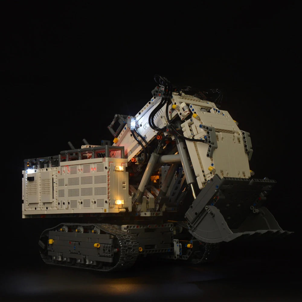 Liebherr R 9800 Excavator 42100 LED Light Kit – Building Block Lighting | Power Brickz™