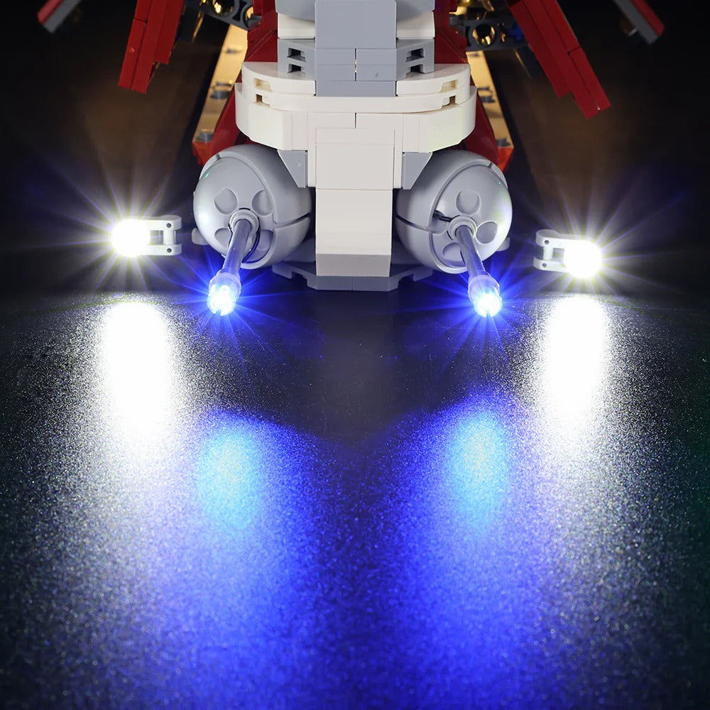 Coruscant Guard Gunship 75354 LED Light Kit – Building Block Lighting | Power Brickz™