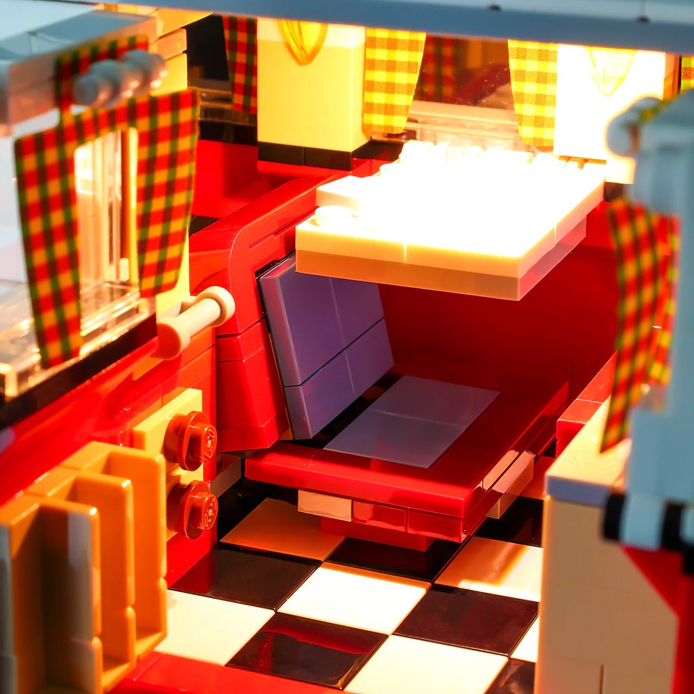 Volkswagen T1 Camper Van 10220 LED Light Kit – Building Block Lighting | Power Brickz™