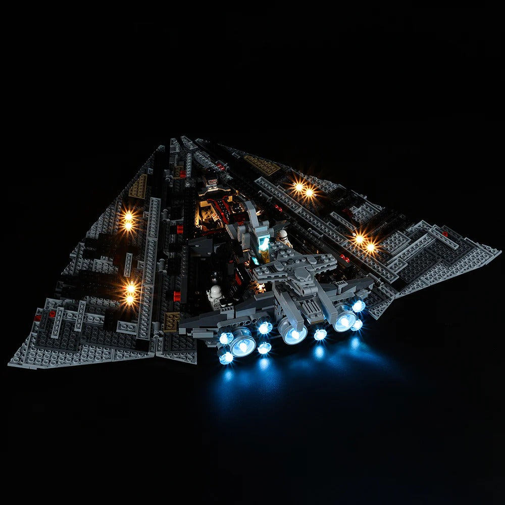 First Order Star Destroyer 75190 LED Light Kit – Building Block Lighting | Power Brickz™