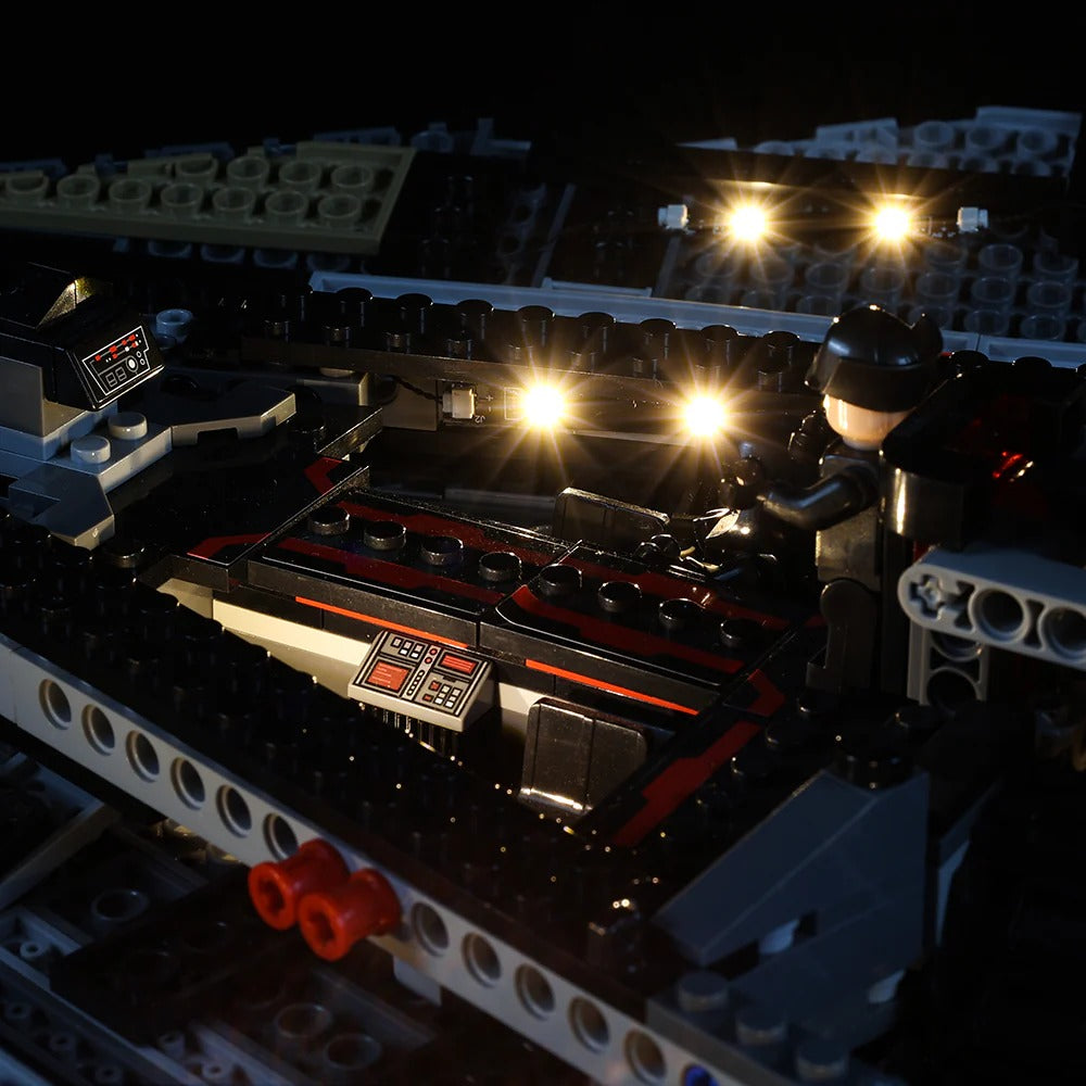 First Order Star Destroyer 75190 LED Light Kit – Building Block Lighting | Power Brickz™