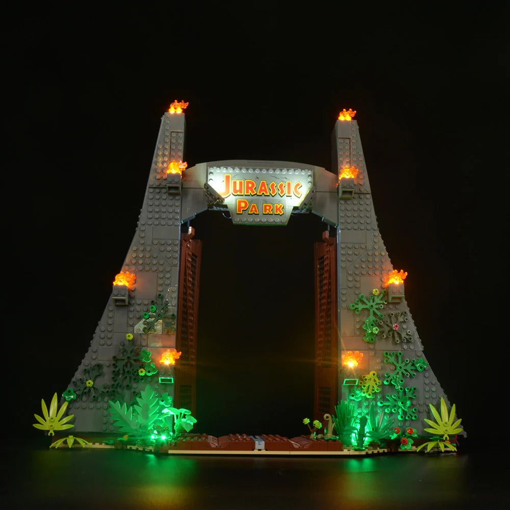 Jurassic Park: T. Rex Rampage 75936 LED Light Kit – Building Block Lighting | Power Brickz™