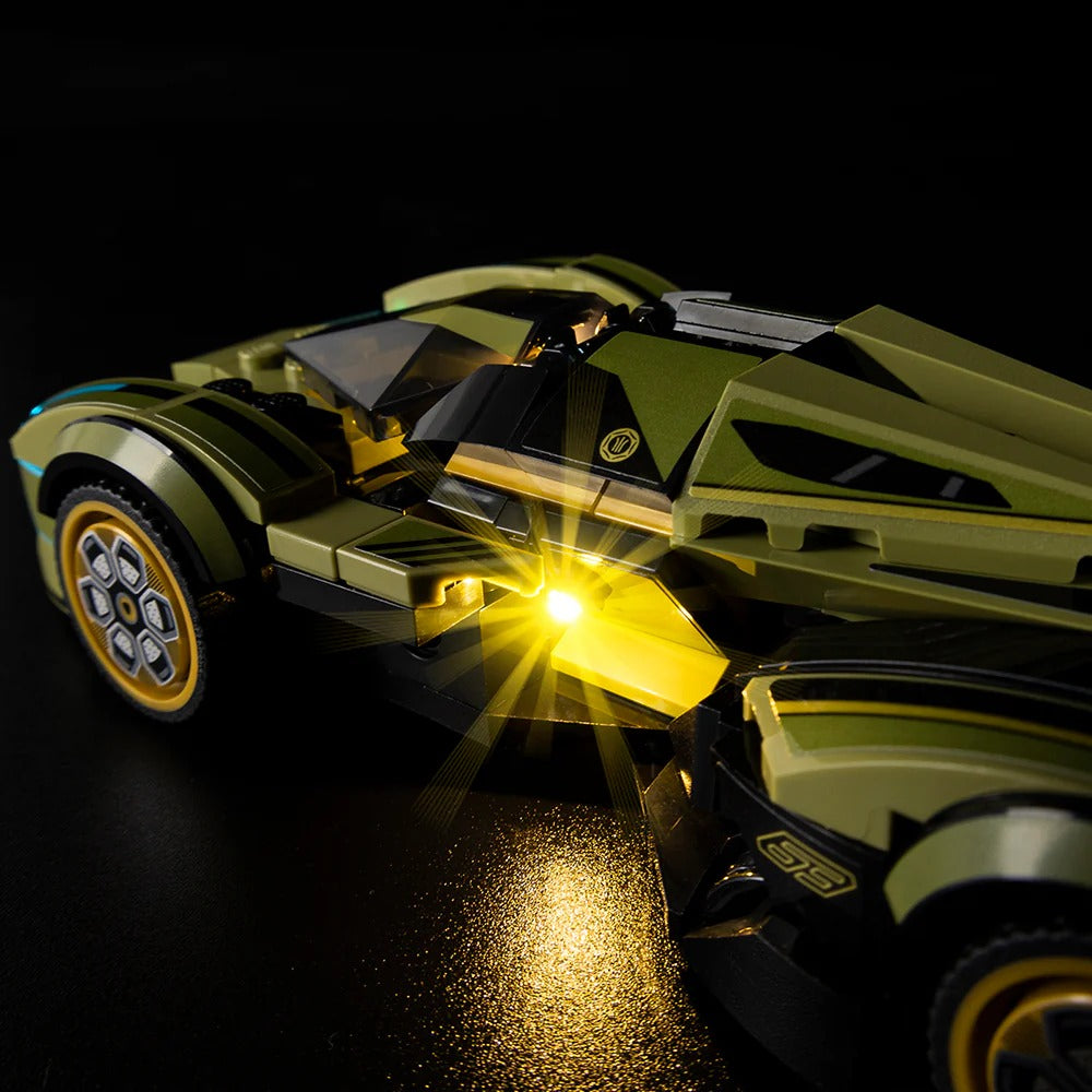 Lamborghini Lambo V12 Vision GT Super Car 76923 LED Light Kit – Building Block Lighting | Power Brickz™