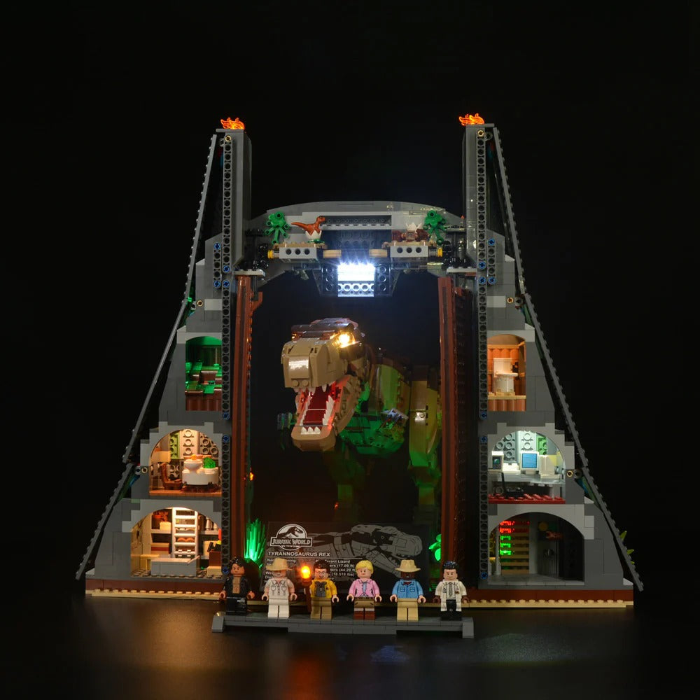 Jurassic Park: T. Rex Rampage 75936 LED Light Kit – Building Block Lighting | Power Brickz™