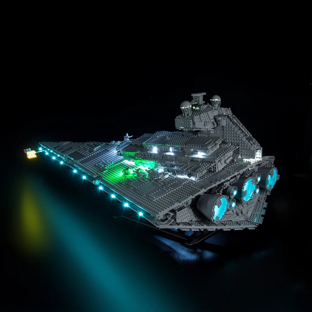 Imperial Star Destroyer 75252 LED Light Kit – Building Block Lighting | Power Brickz™