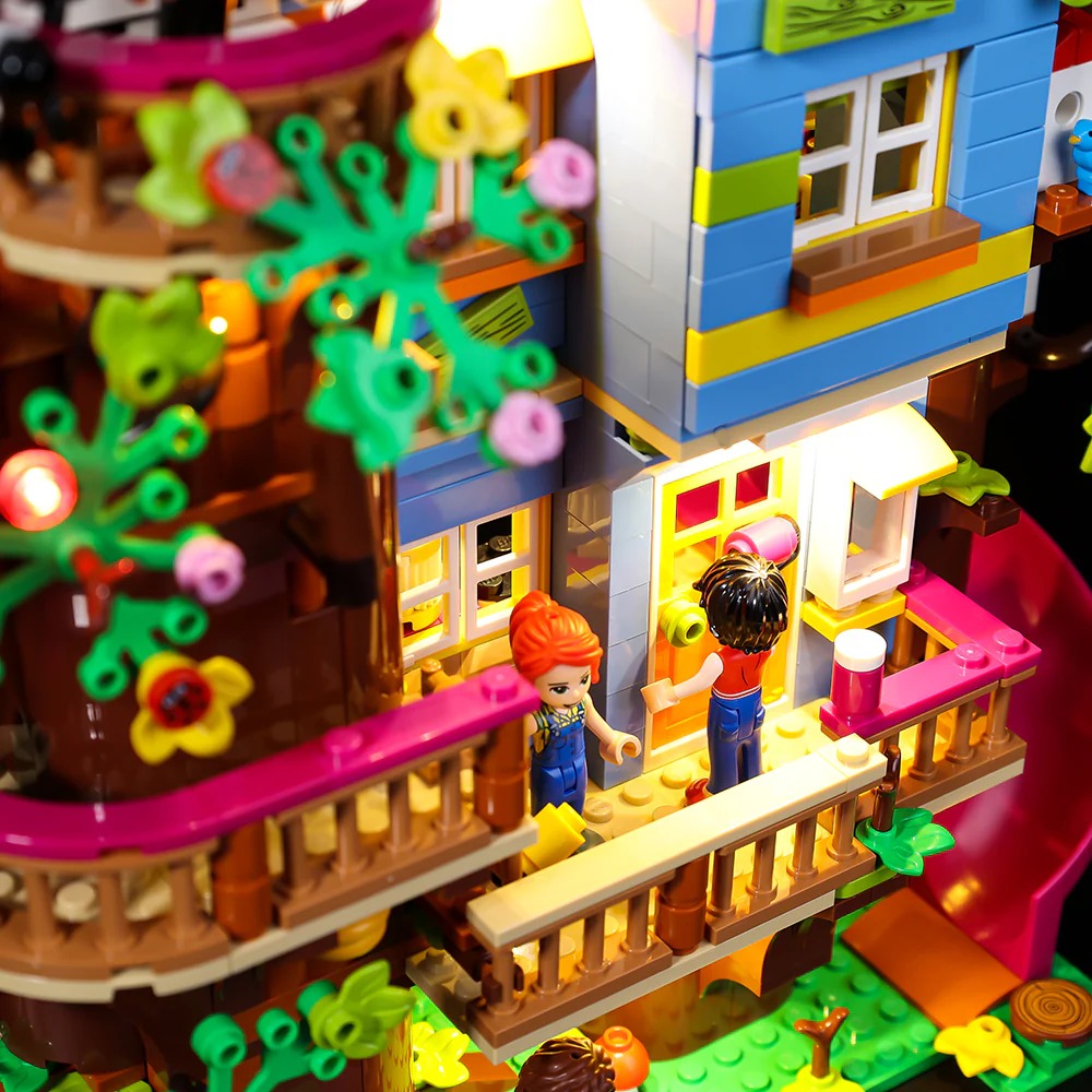 Friendship Tree House 41703 LED Light Kit – Building Block Lighting | Power Brickz™