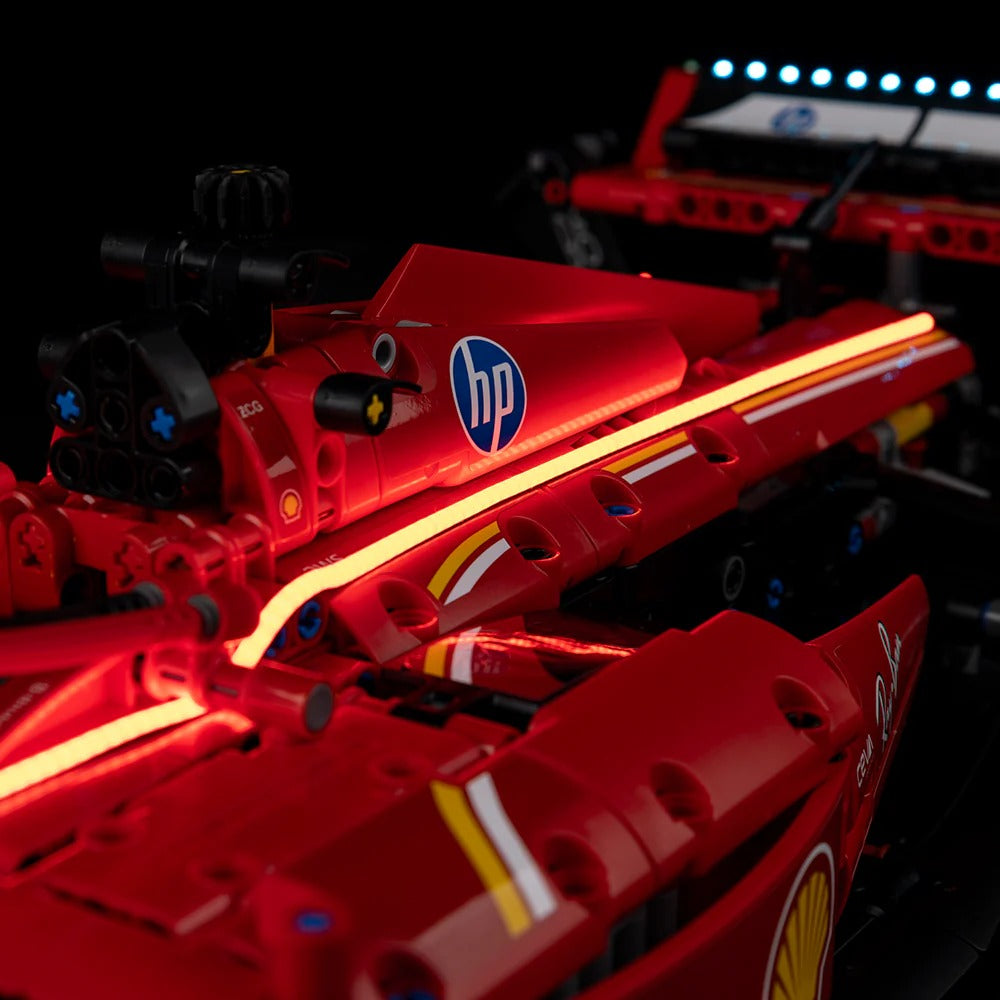 Ferrari SF-24 F1 Car 42207 LED Light Kit – Building Block Lighting | Power Brickz™