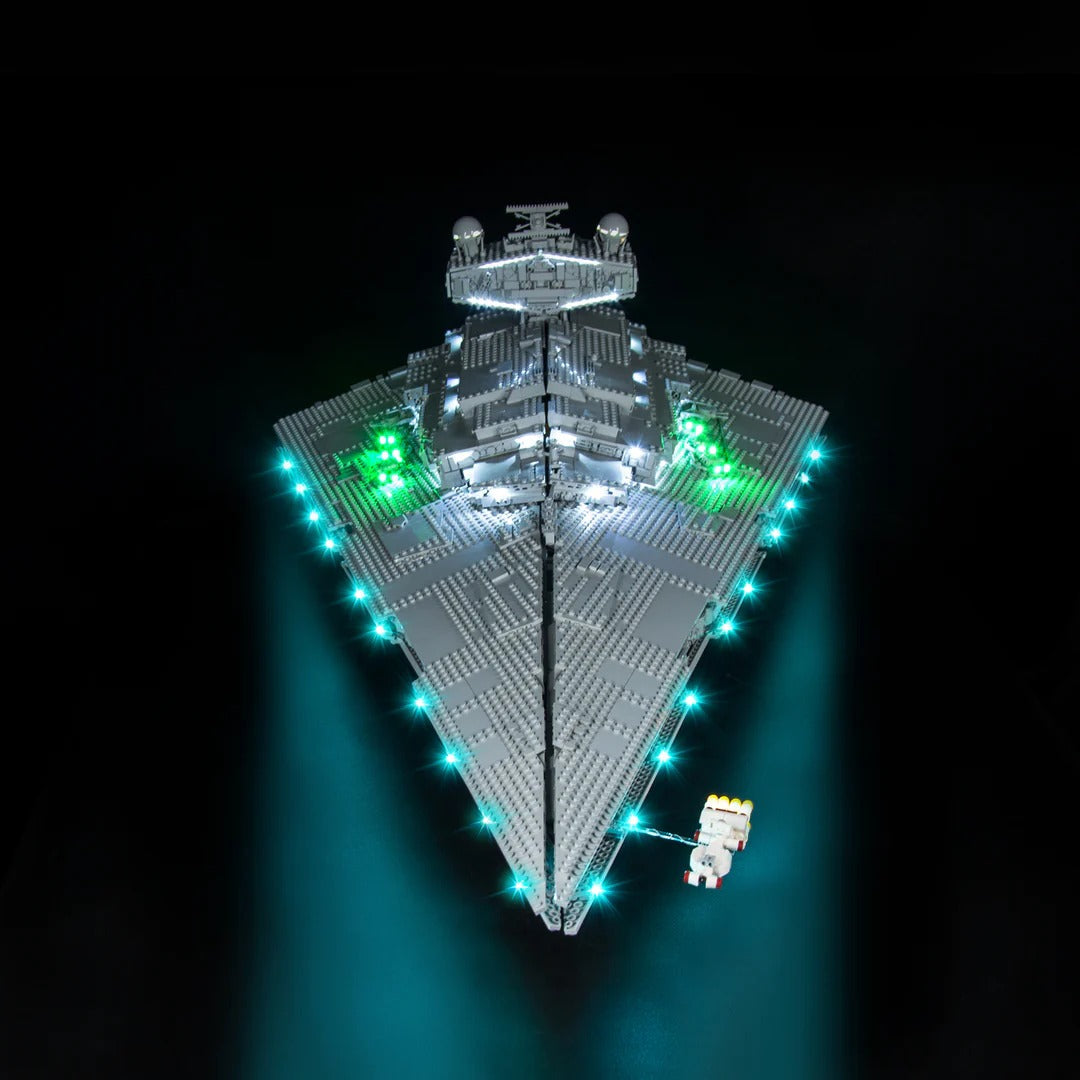 Imperial Star Destroyer 75252 LED Light Kit – Building Block Lighting | Power Brickz™