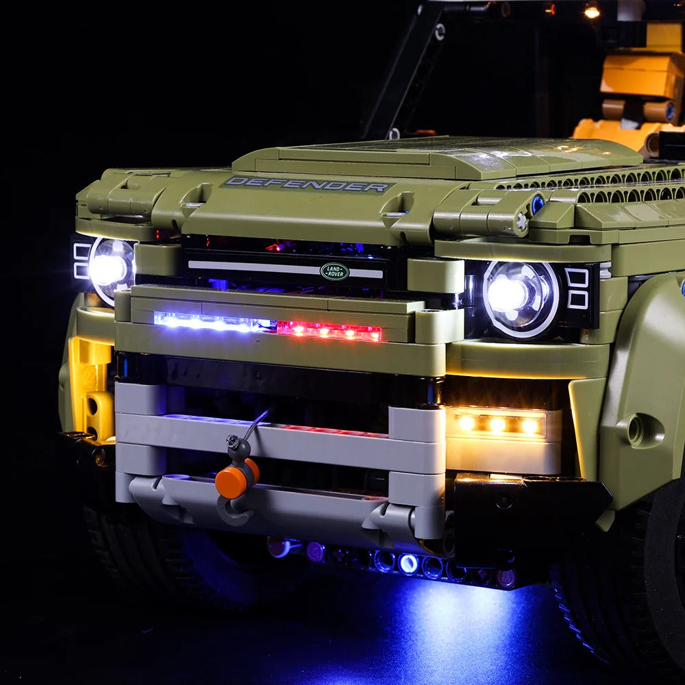 Land Rover Defender 42110 LED Light Kit – Building Block Lighting | Power Brickz™