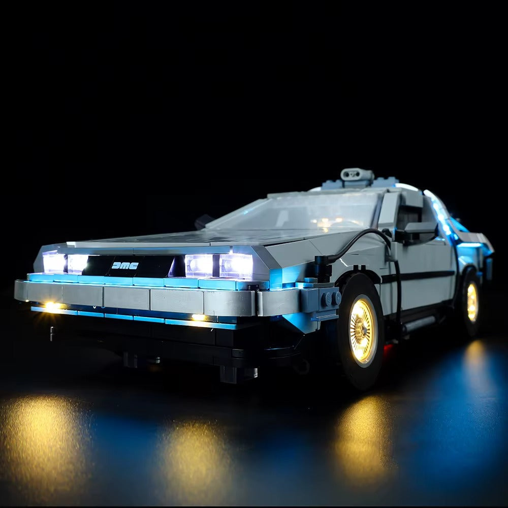 Back To The Future Time Machine 10300 LED Light Kit – Building Block Lighting | Power Brickz™
