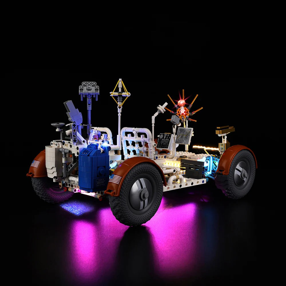NASA Apollo Lunar Roving Vehicle - LRV 42182 LED Light Kit – Building Block Lighting | Power Brickz™