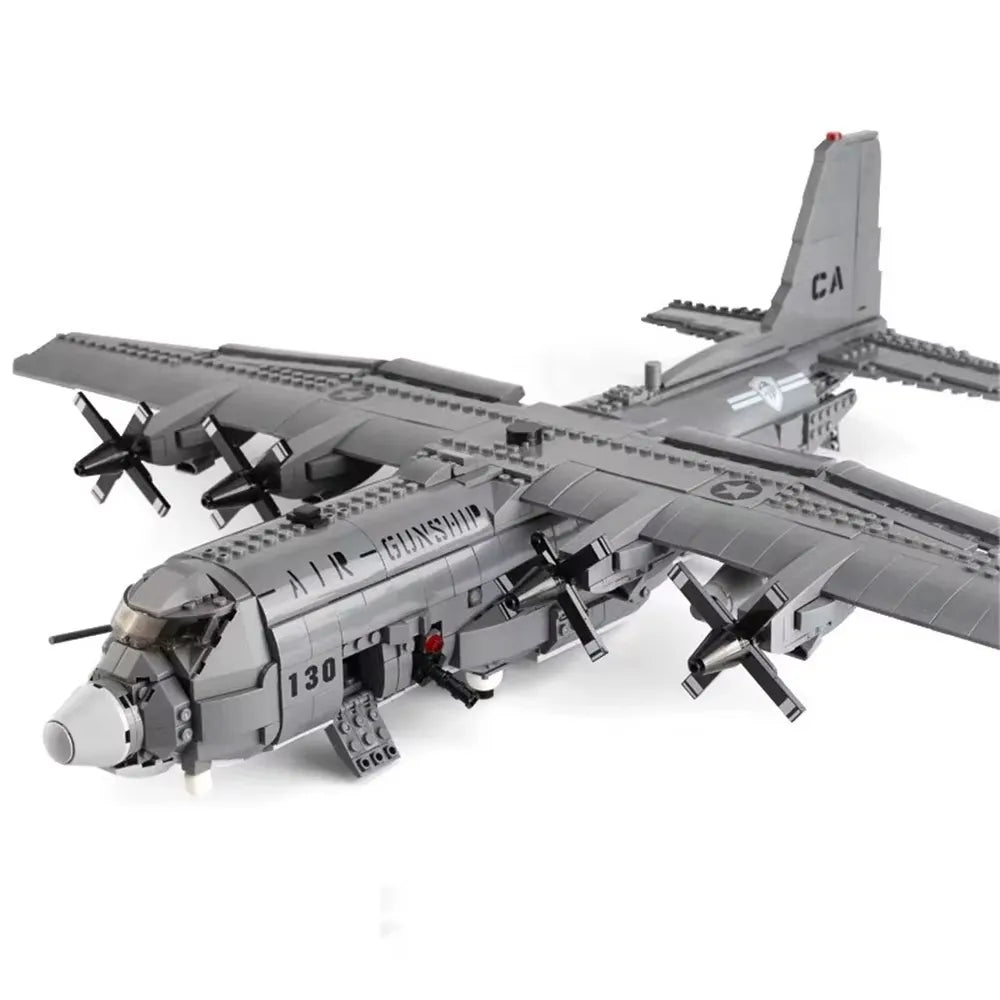 AC-130 Hercules Gunship Aircraft | 1713 Pcs 1:40 | Power Brickz