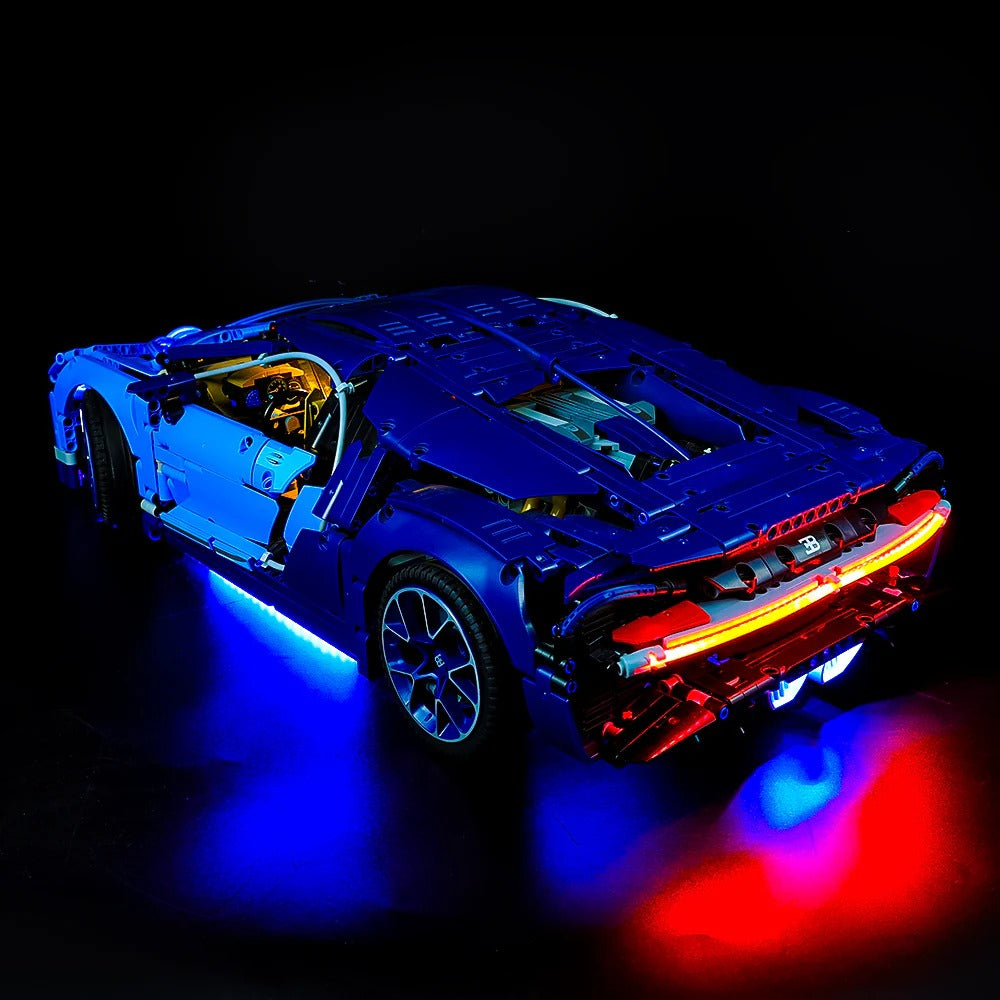 Bugatti Chiron 42083 LED Light Kit – Building Block Lighting | Power Brickz™