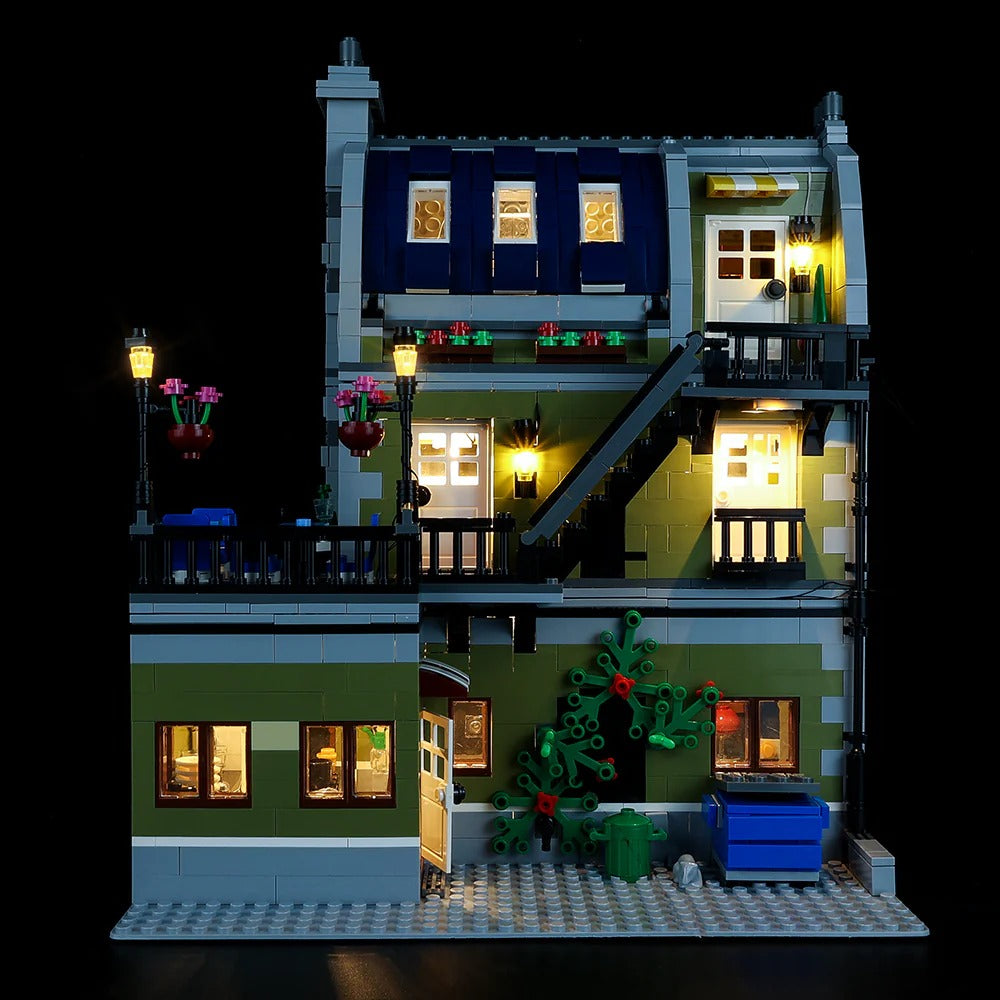 Parisian Restaurant 10243 LED Light Kit – Building Block Lighting | Power Brickz™