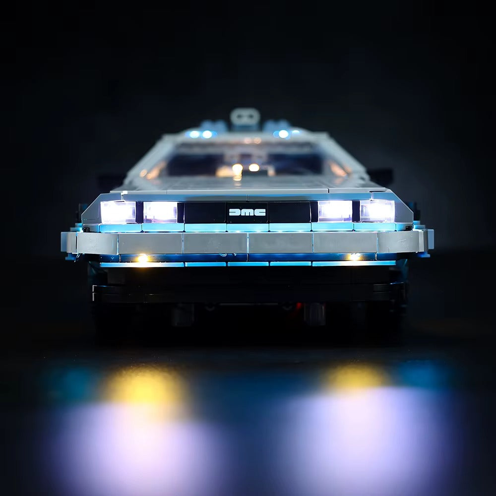 Back To The Future Time Machine 10300 LED Light Kit – Building Block Lighting | Power Brickz™