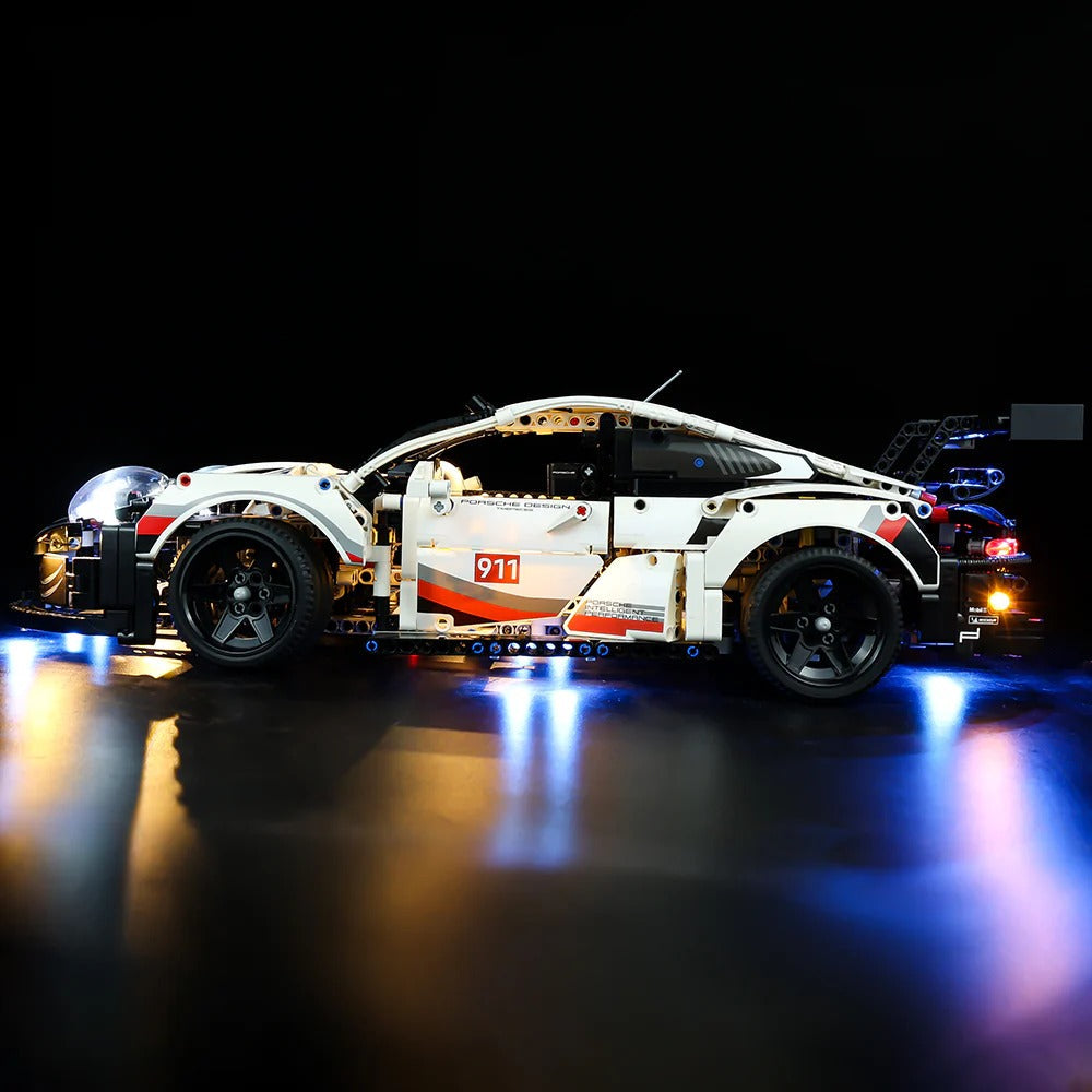 Porsche 911 RSR 42096 LED Light Kit – Building Block Lighting | Power Brickz™