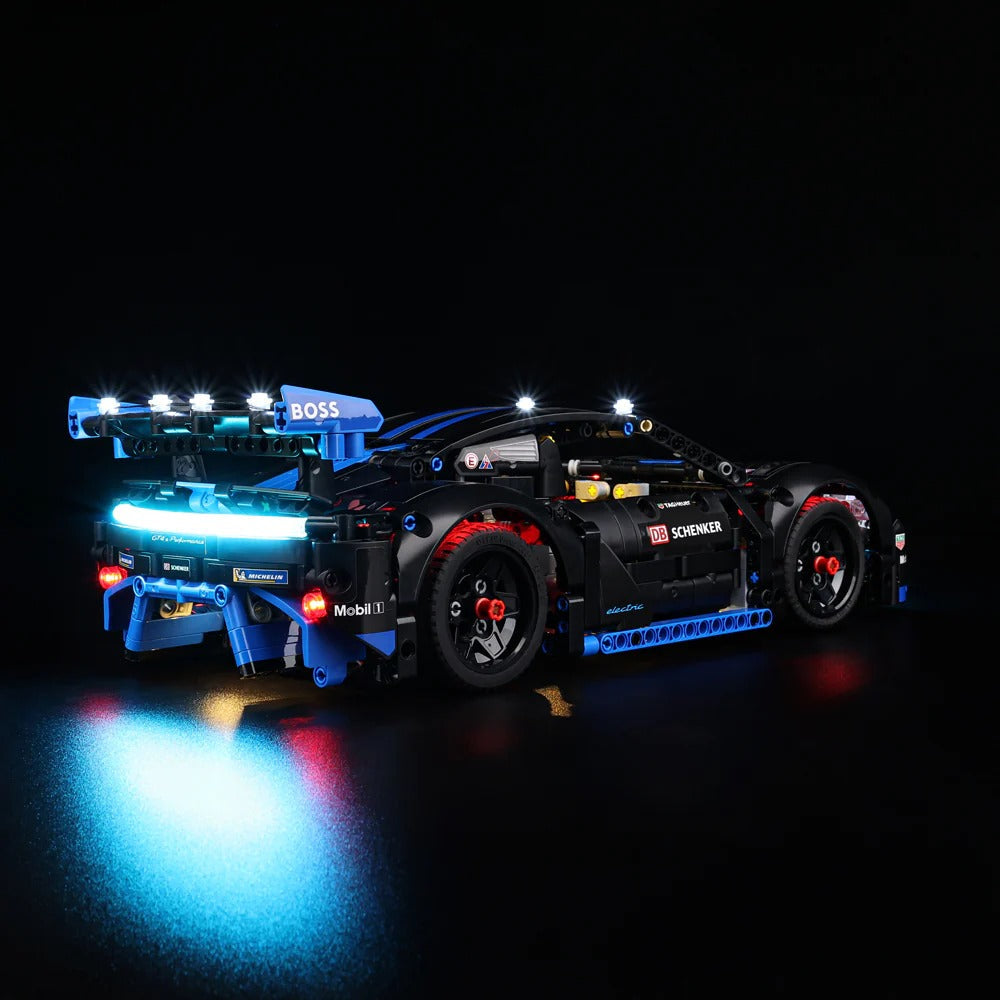 Porsche GT4 E-Performance Race Car 42176 LED Light Kit – Building Block Lighting | Power Brickz™