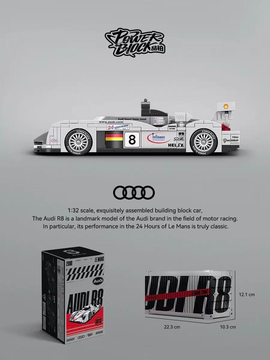 Le Mans Prototype V8 Racer - Building Blocks Set | Power Brickz