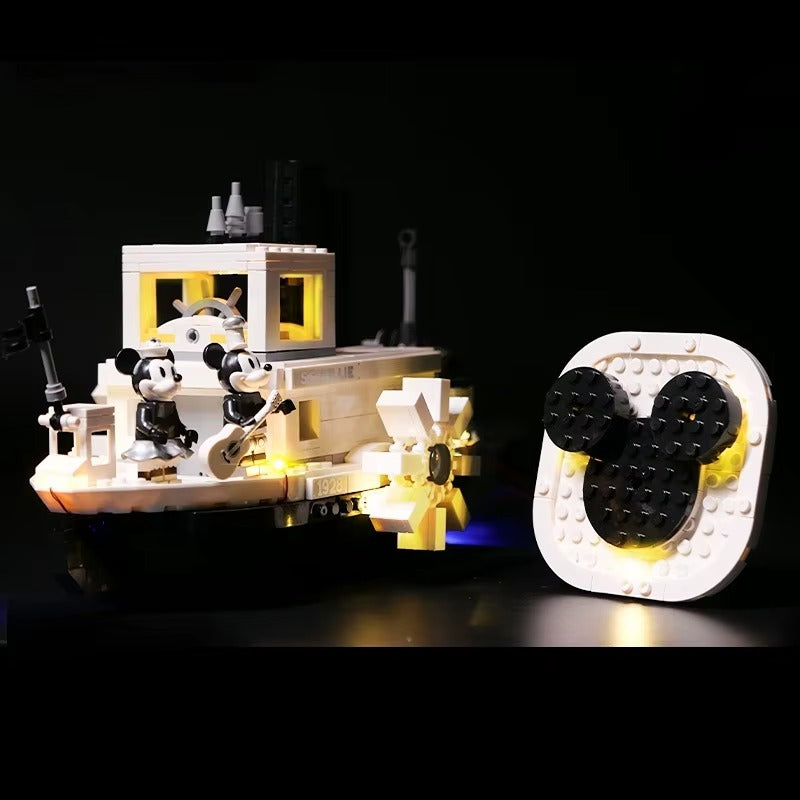 Steamboat Willie 21317 LED Light Kit – Building Block Lighting | Power Brickz™