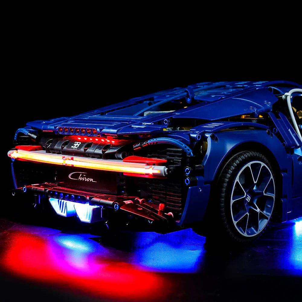 Bugatti Chiron 42083 LED Light Kit – Building Block Lighting | Power Brickz™