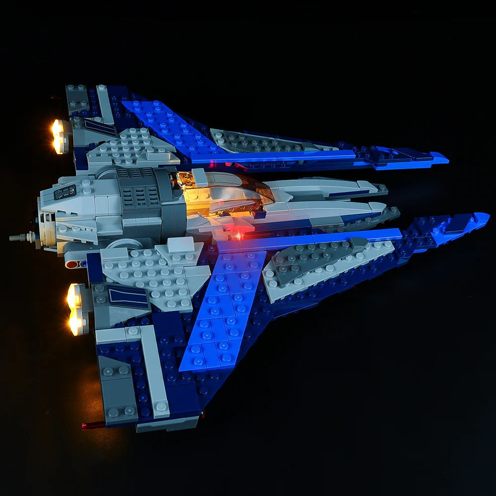 Mandalorian Starfighter 75316 LED Light Kit – Building Block Lighting | Power Brickz™