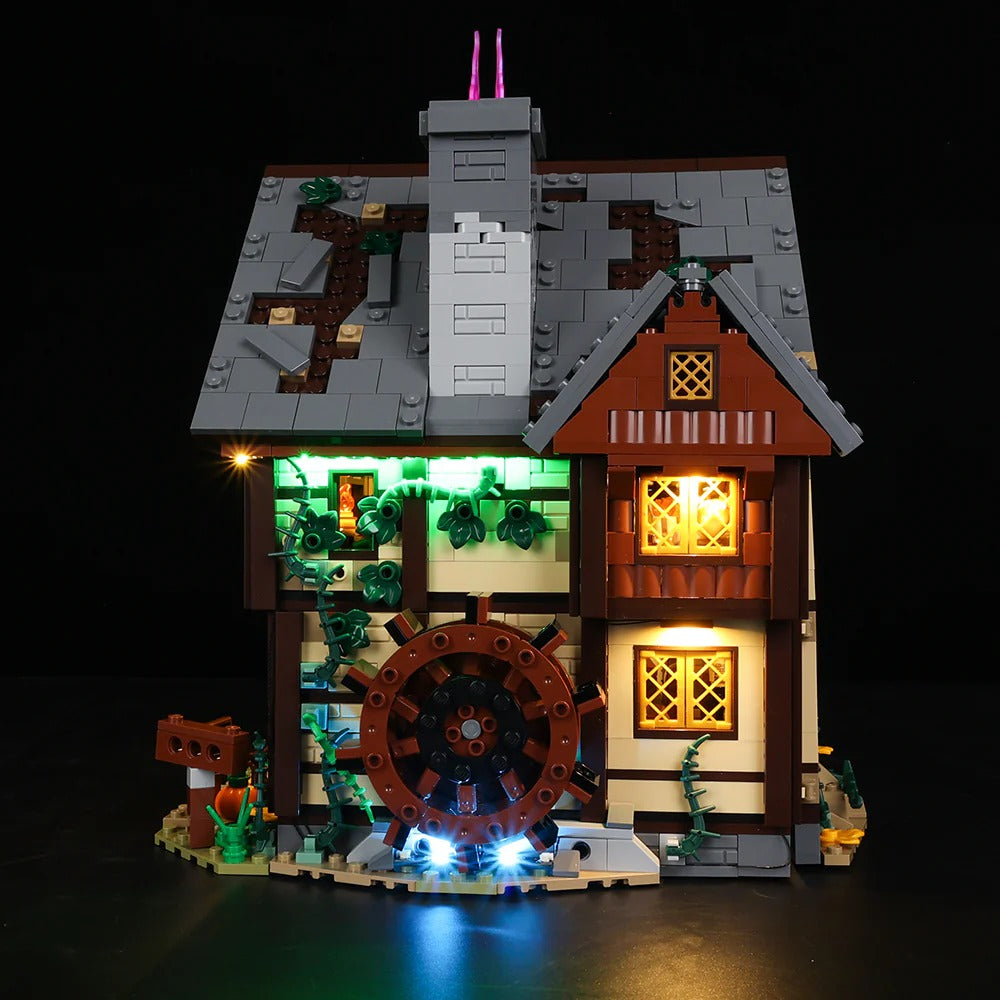 Disney Hocus Pocus: The Sanderson Sisters' Cottage 21341 LED Light Kit – Building Block Lighting | Power Brickz™