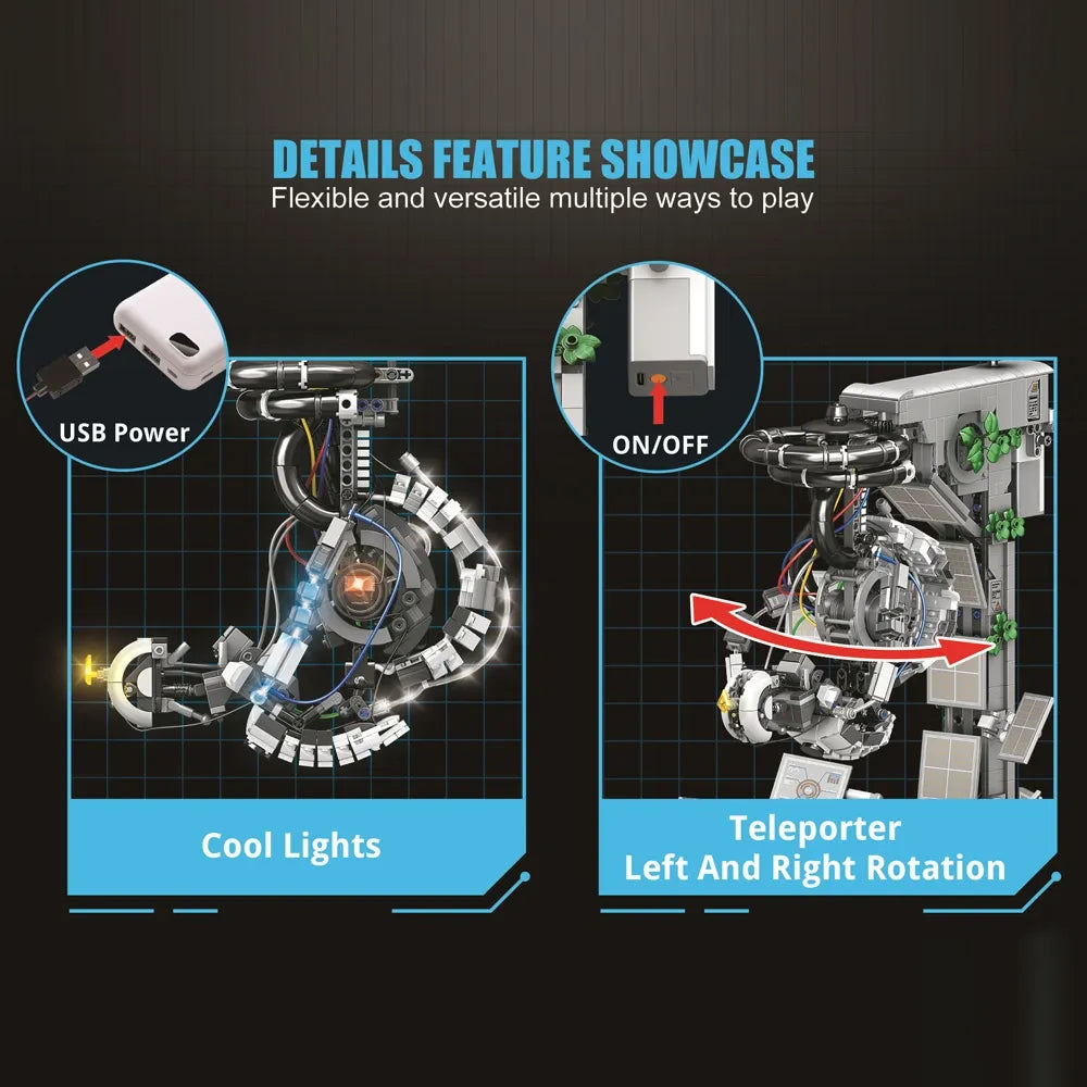 Portal 2 GLaDOS Game – brick-built display model made from building blocks