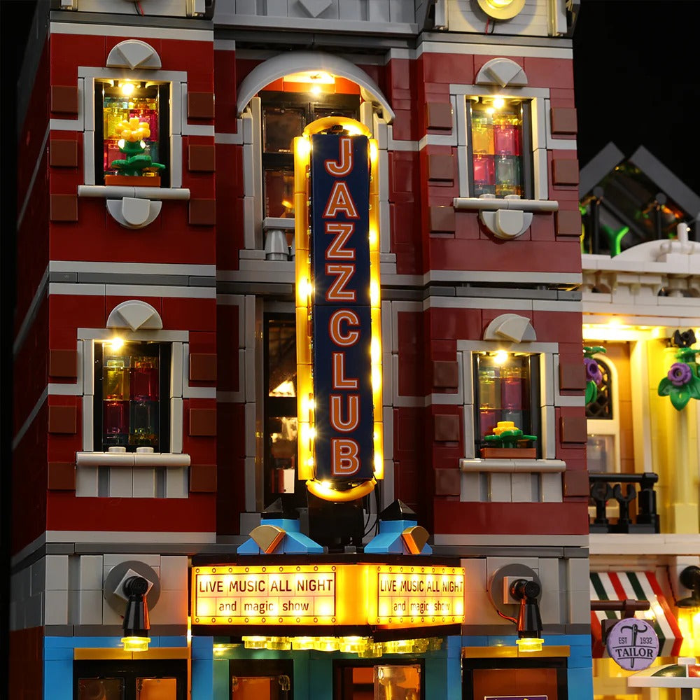 Jazz Club 10312 LED Light Kit – Building Block Lighting | Power Brickz™