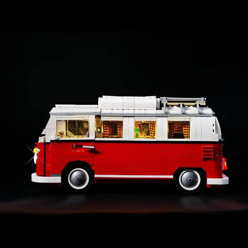 Volkswagen T1 Camper Van 10220 LED Light Kit – Building Block Lighting | Power Brickz™