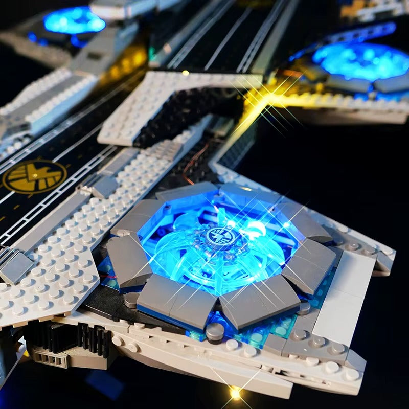 The SHIELD Helicarrier 76042 LED Light Kit – Building Block Lighting | Power Brickz™