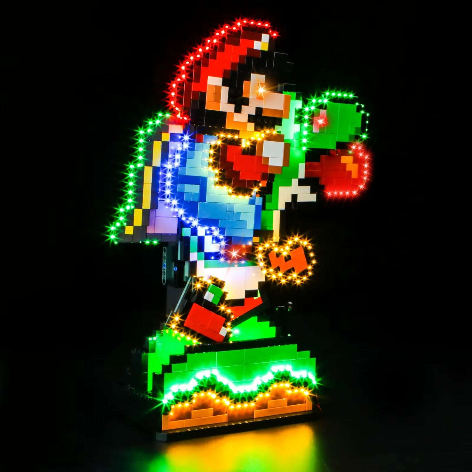 Super Mario World: Mario & Yoshi 71438 LED Light Kit – Building Block Lighting | Power Brickz™