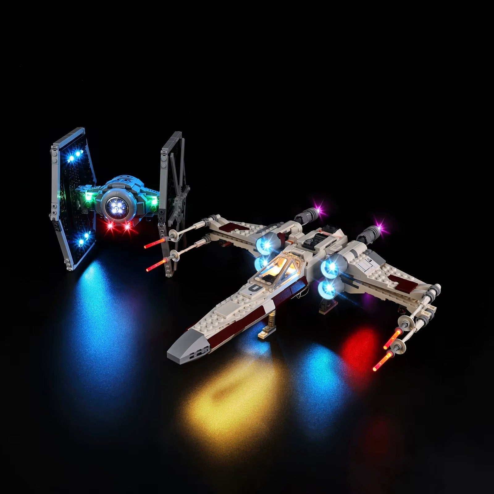 TIE Fighter & X-Wing Mash-Up 75393 LED Light Kit – Building Block Lighting | Power Brickz™