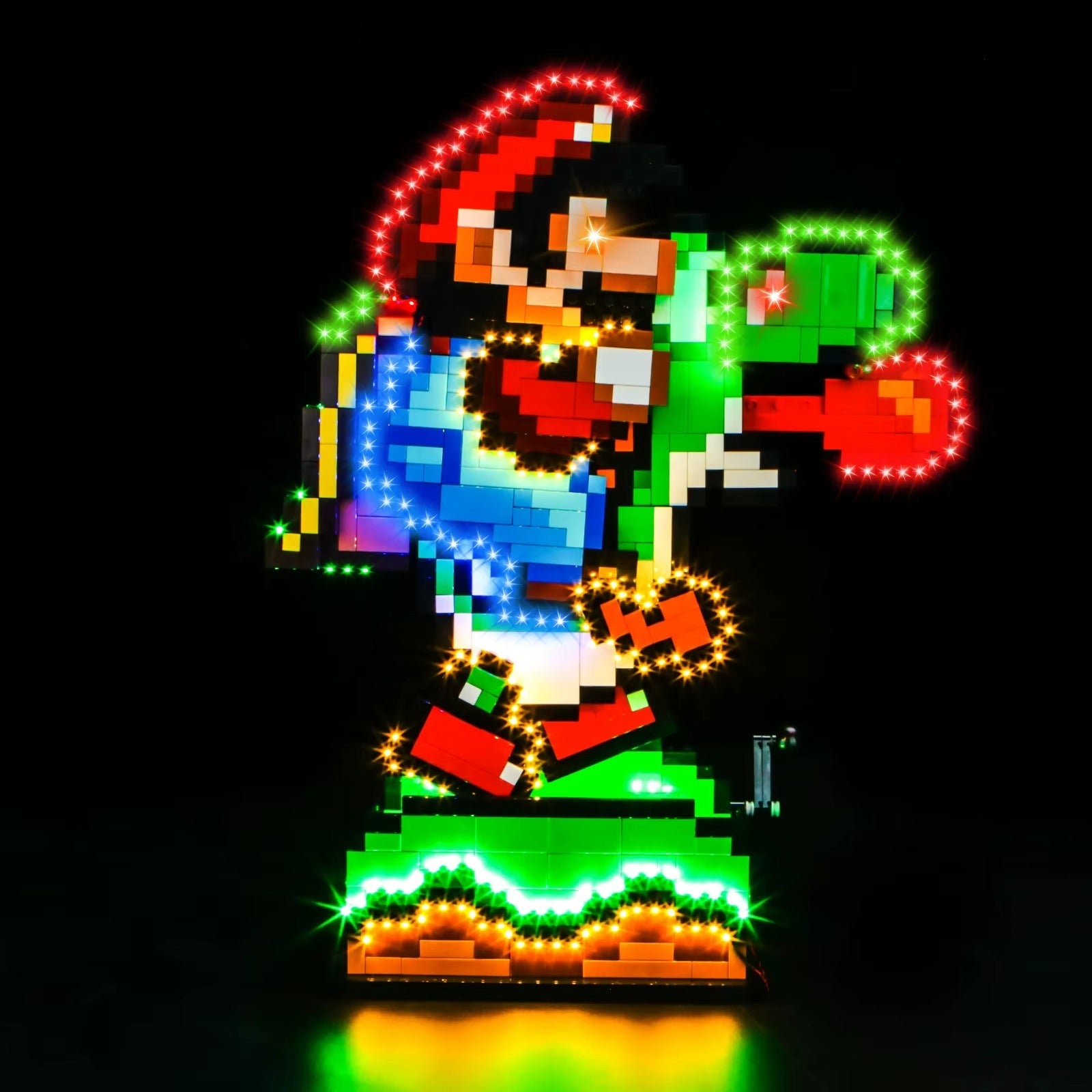 Super Mario World: Mario & Yoshi 71438 LED Light Kit – Building Block Lighting | Power Brickz™
