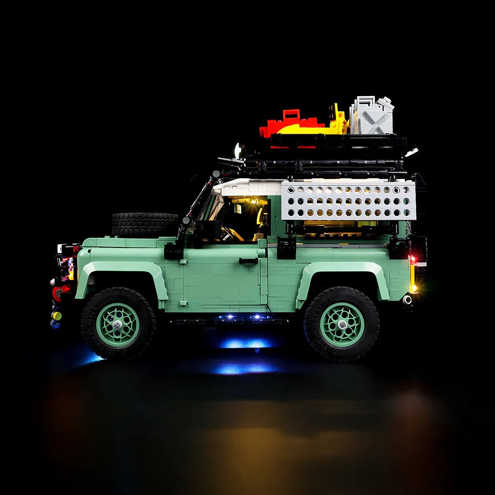 Land Rover Classic Defender 90 10317 LED Light Kit – Building Block Lighting | Power Brickz™