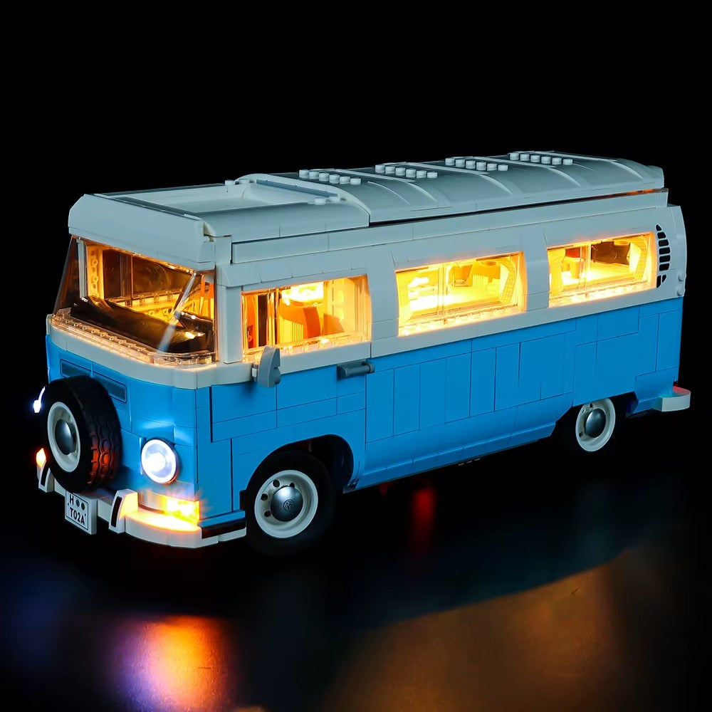 Volkswagen T2 Camper Van 10279 LED Light Kit – Building Block Lighting | Power Brickz™