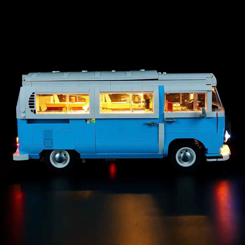 Volkswagen T2 Camper Van 10279 LED Light Kit – Building Block Lighting | Power Brickz™