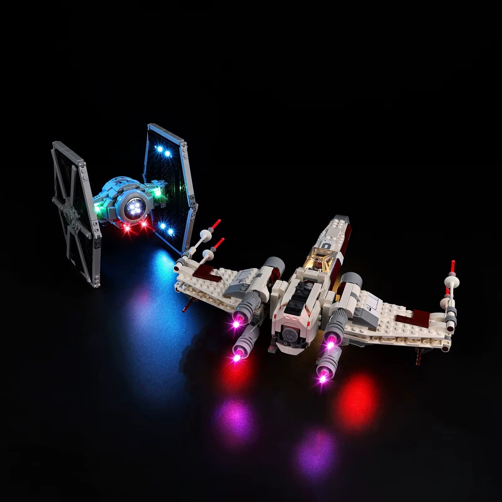 TIE Fighter & X-Wing Mash-Up 75393 LED Light Kit – Building Block Lighting | Power Brickz™