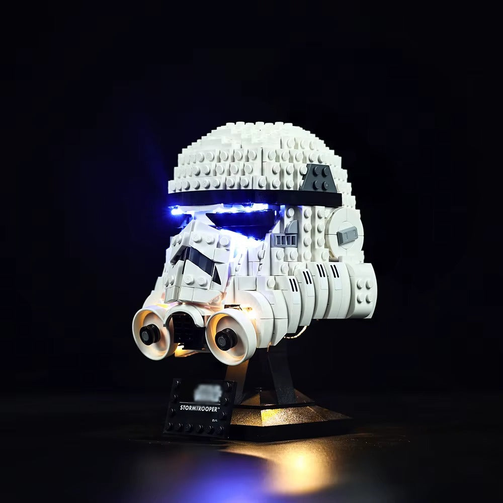 Stormtrooper Helmet 75276 LED Light Kit – Building Block Lighting | Power Brickz™