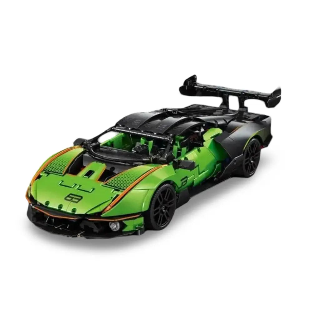 Italian Bull SCV 12 Supercar made from Building Blocks