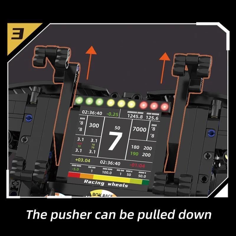 1:1 Formula Racing Steering Wheel - Building Blocks Set | Power Brickz