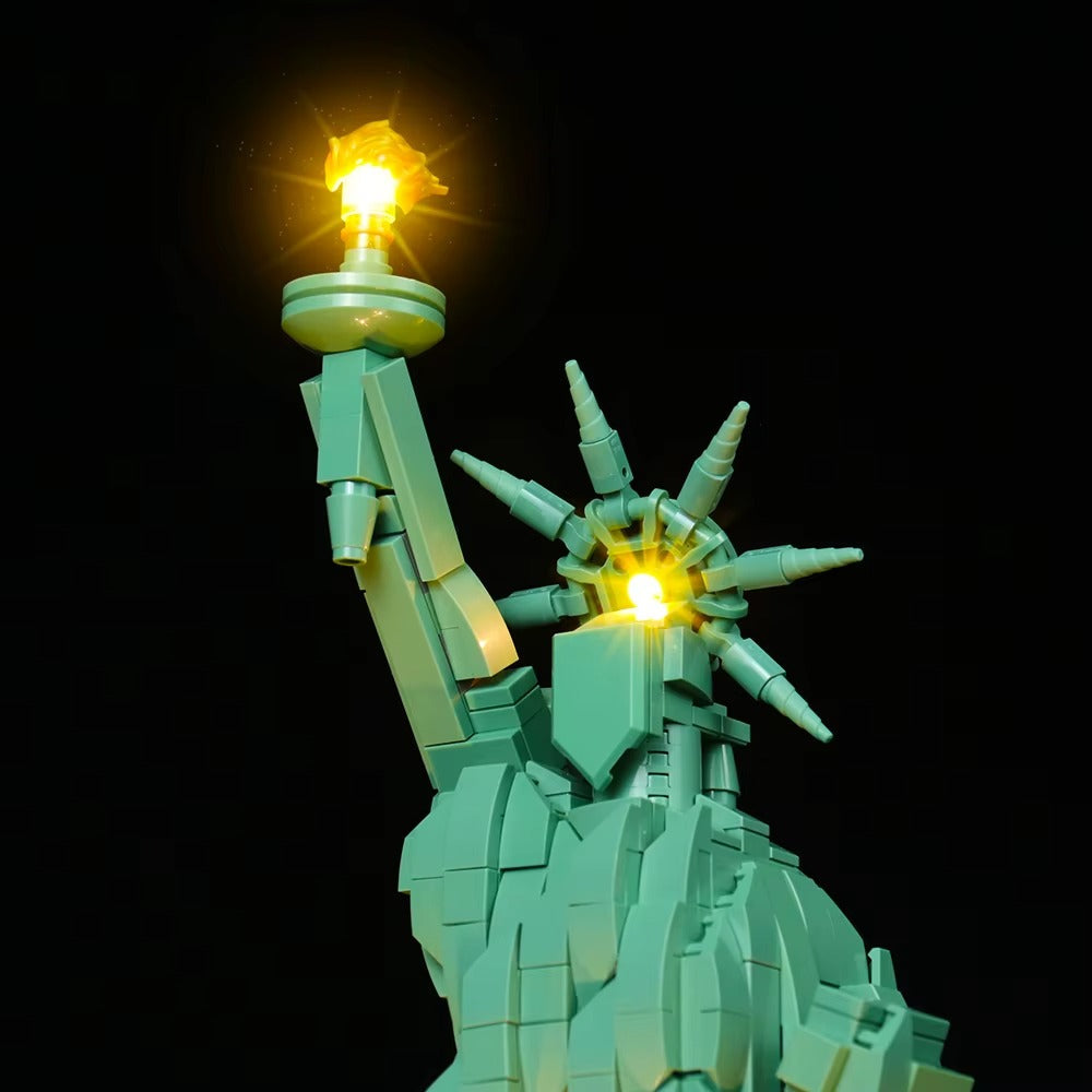 Statue Of Liberty 21042 LED Light Kit – Building Block Lighting | Power Brickz™