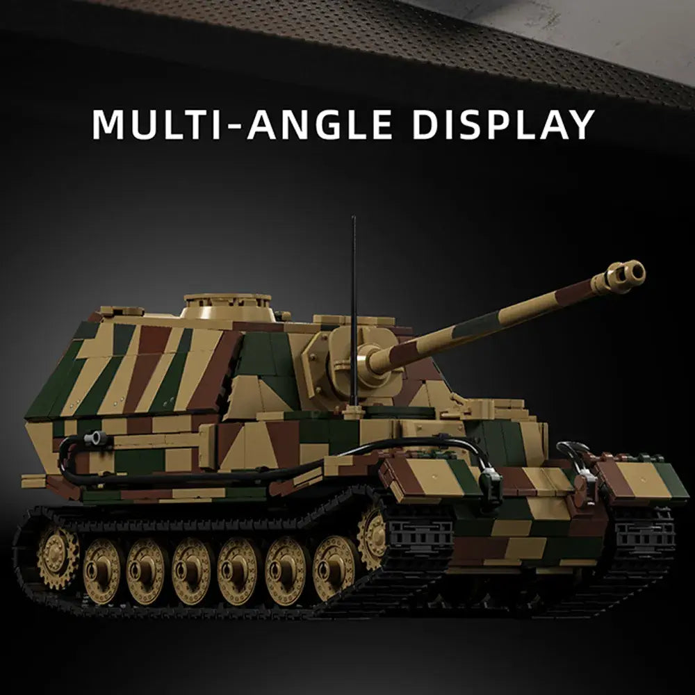 Jagdpanzer Tiger (Elephant) Tank made from Building Blocks Kit