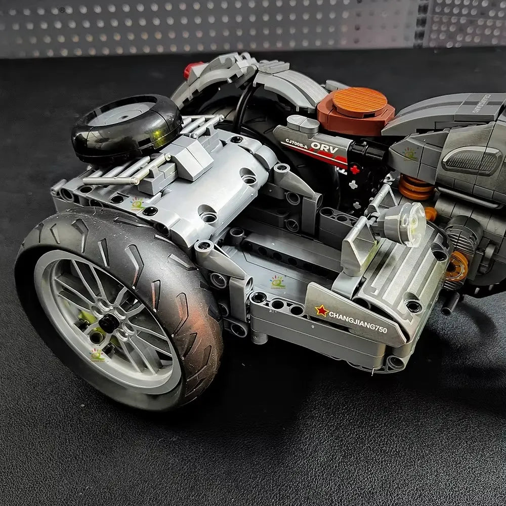 Vintage Sidecar - Building Blocks Set | Power Brickz