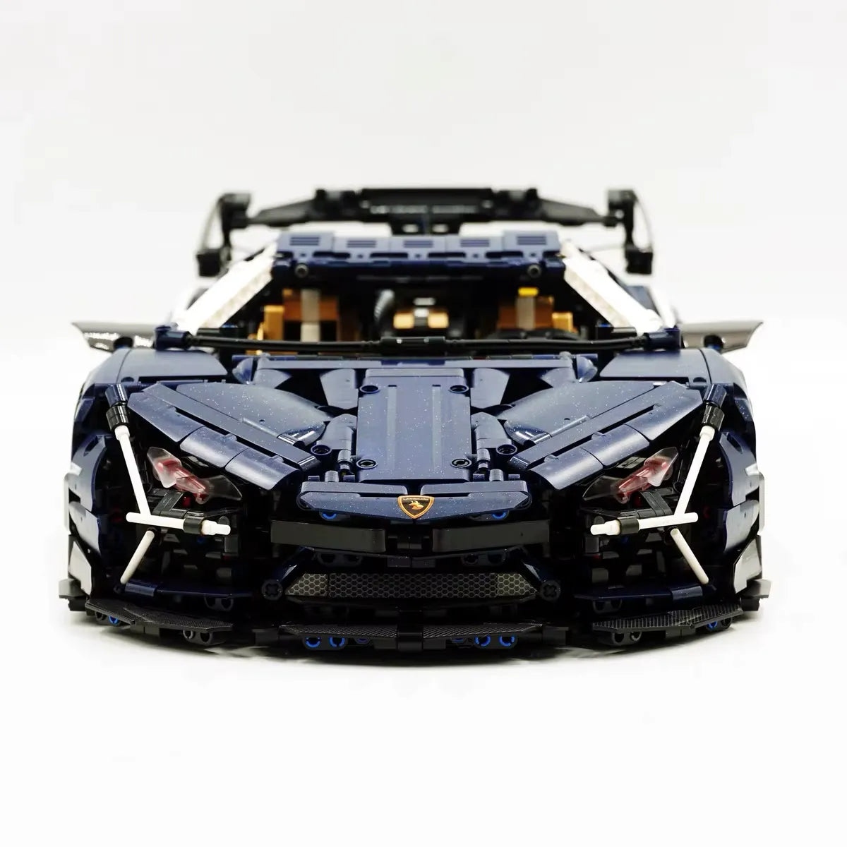 2024 Hybrid V12 Hypercar – brick-built display model made from building blocks
