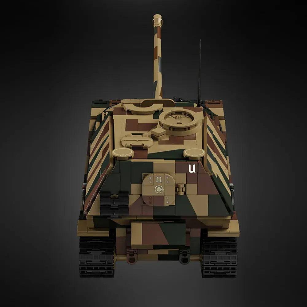 Jagdpanzer Tiger (Elephant) Tank made from Building Blocks Kit
