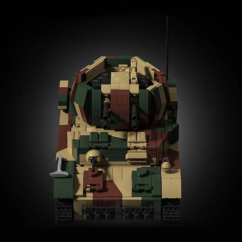 Wirbelwind Flakpanzer IV Tank made from Building Blocks Kit