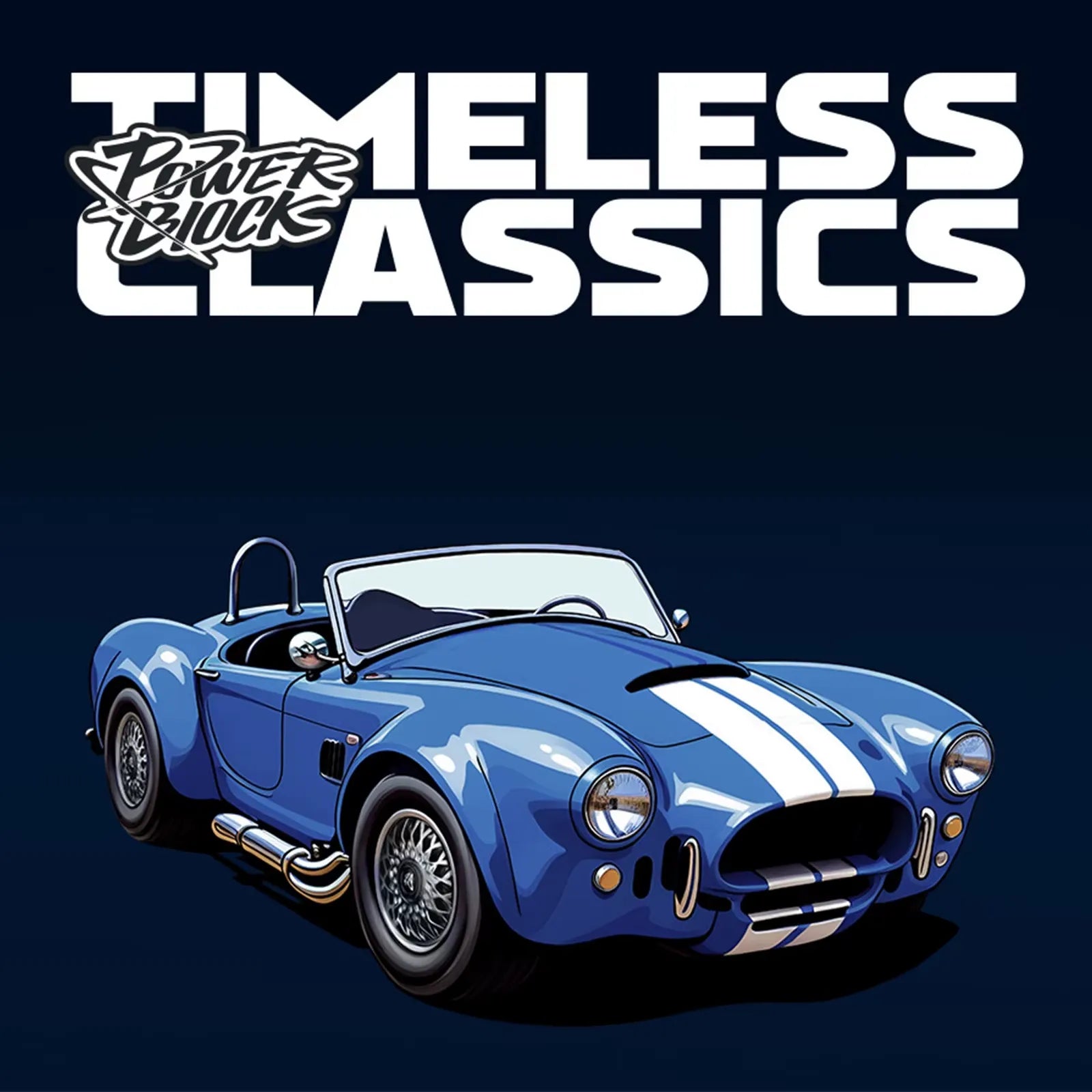 Shelby Cobra 427 – brick-built display model made from building blocks