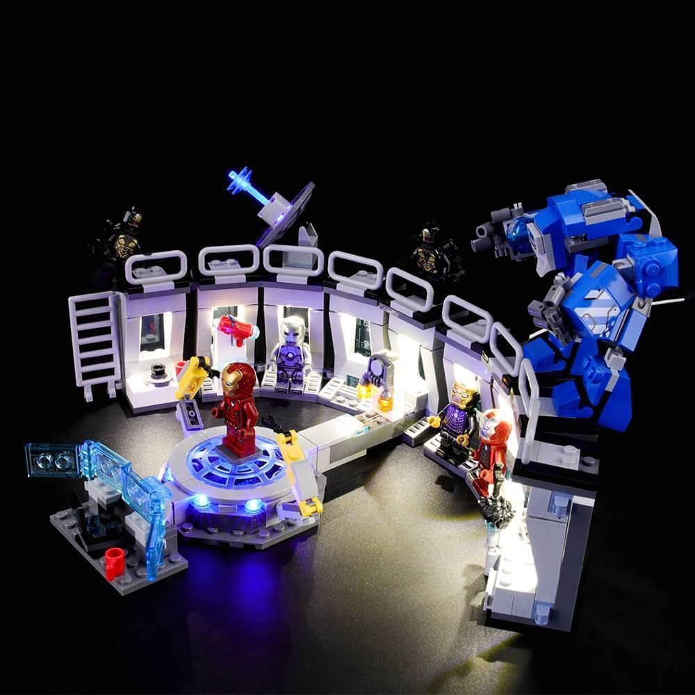 Iron Man Hall Of Armor 76125 LED Light Kit – Building Block Lighting | Power Brickz™