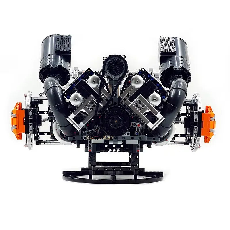 Functional 5L V8 Engine & Powertrain - Building Blocks Set | Power Brickz