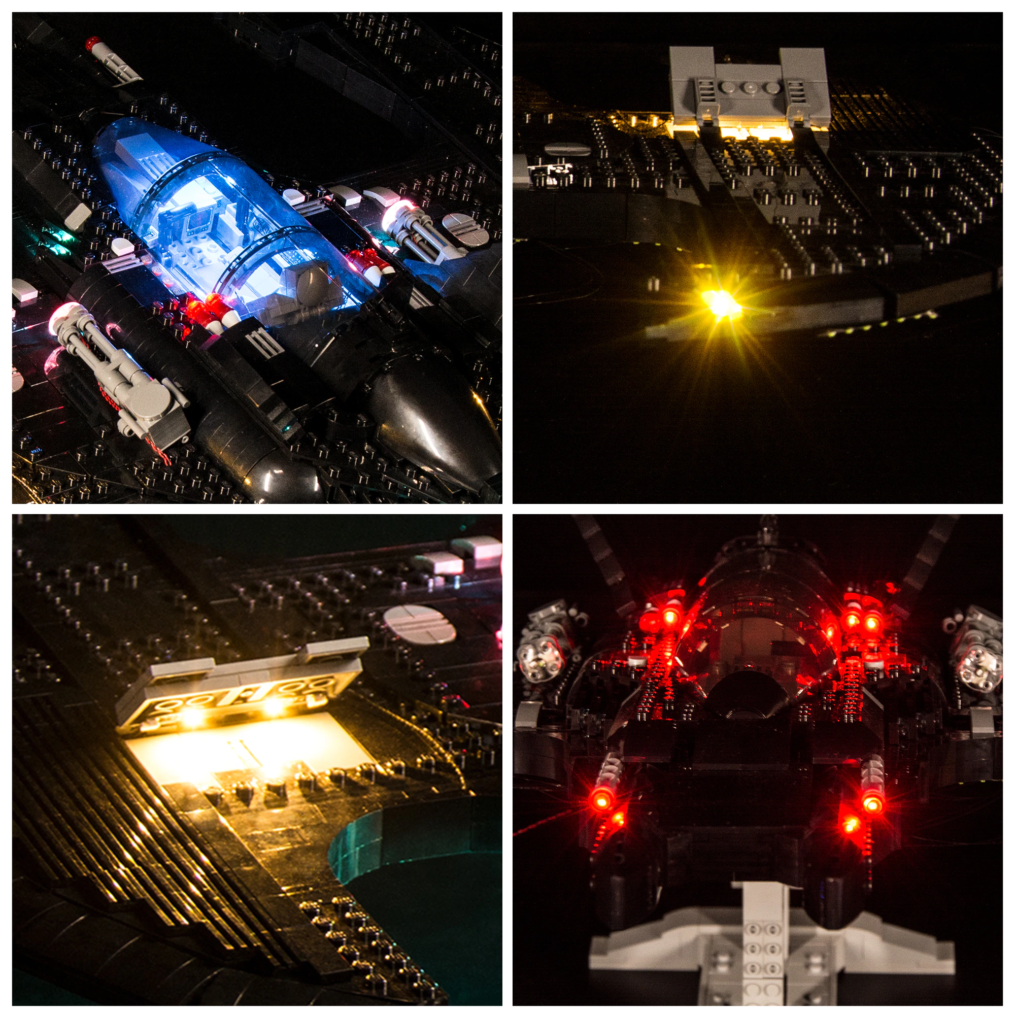 1989 Batwing 76161 LED Light Kit – Building Block Lighting | Power Brickz™